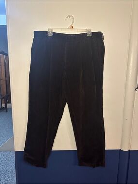 Dockers Black Corduroy Pleated Trousers